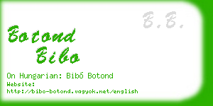 botond bibo business card